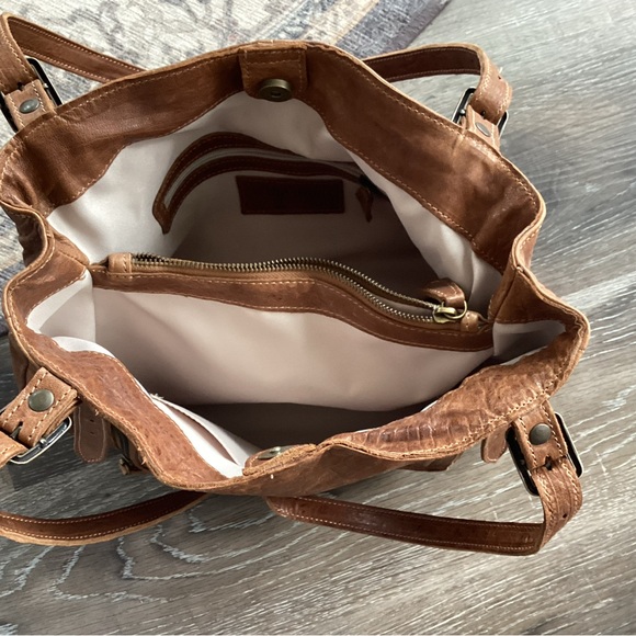Sundance Brown Leather Tote Shoulder Bag Living Catalog - Picture 7 of 11
